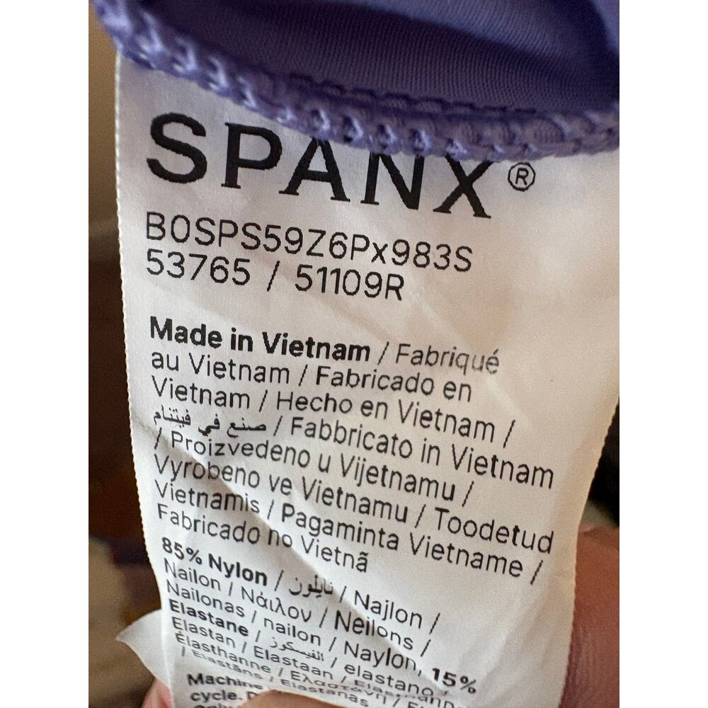 Purple Spanx Athletic Tank Sz Large - Picture 4 of 4